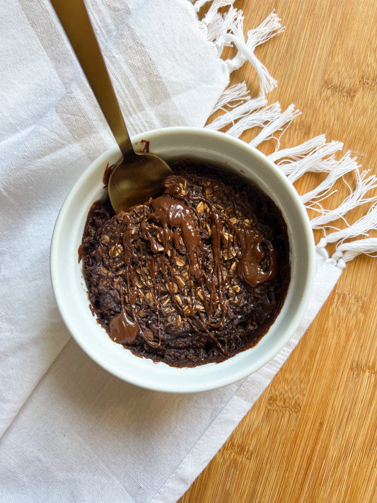 Air Fried Baked Brownie Oatmeal
