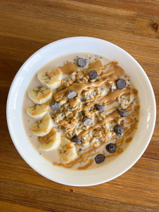 Chocolate Chip Cookie Dough Overnight Oats