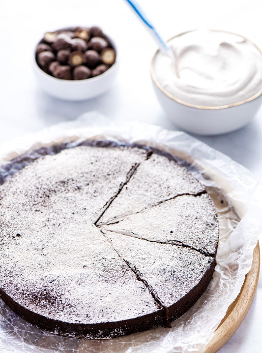 Flourless Chocolate Peanut Butter Cake