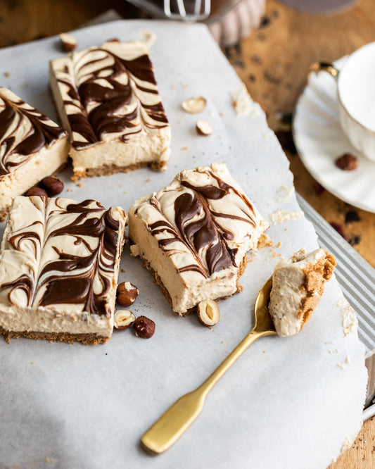 Mocha Peanut Butter Cheesecake Bars