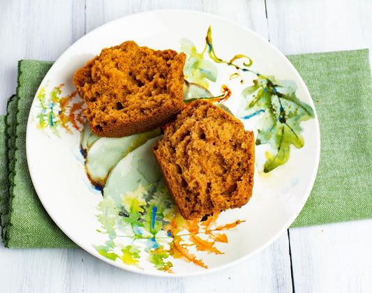 Pumpkin Spice Peanut Butter Muffins