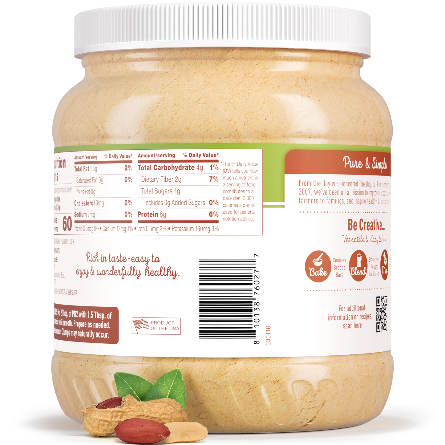 PB2 Pure Organic Peanut Powder