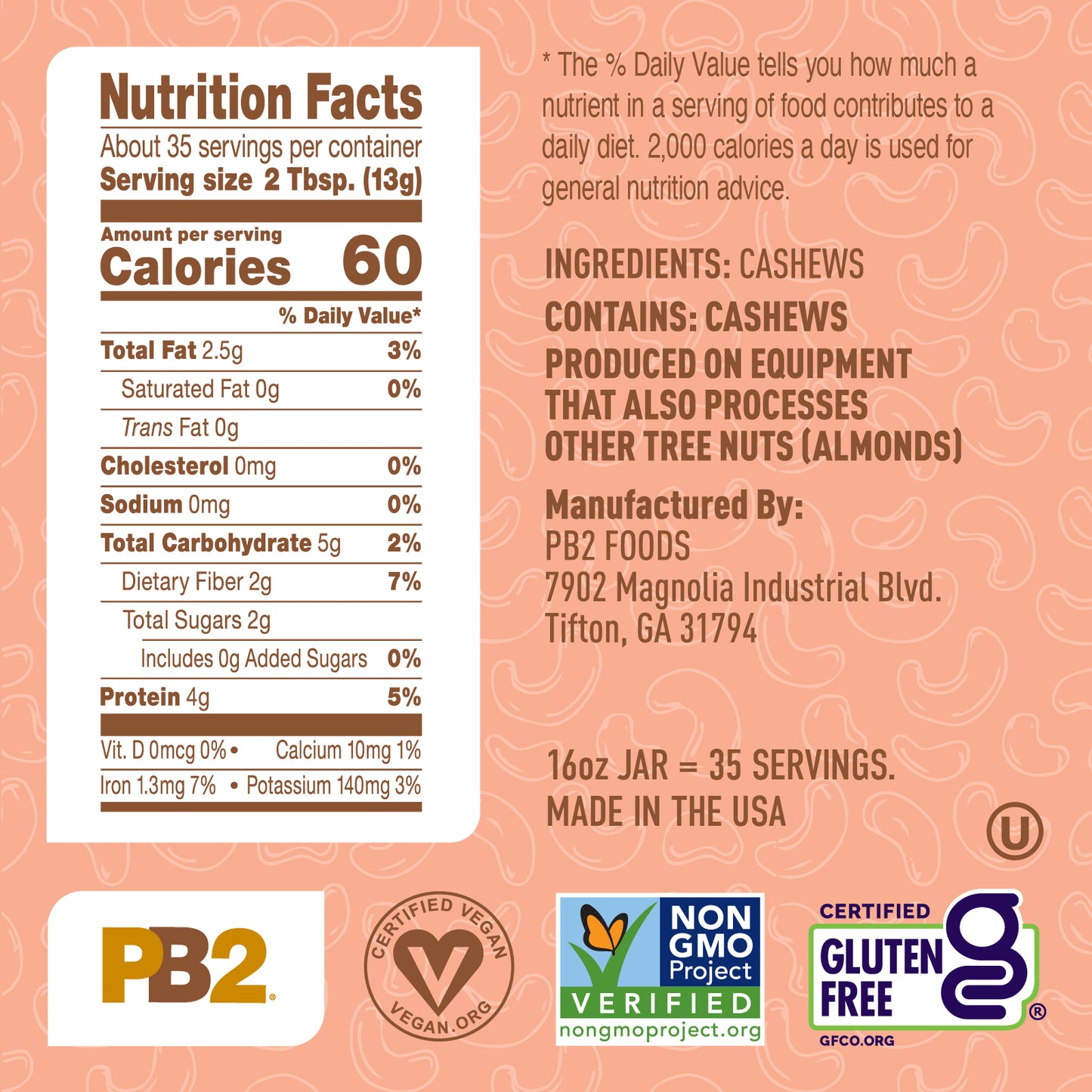 PB2 - Powdered Cashew Butter