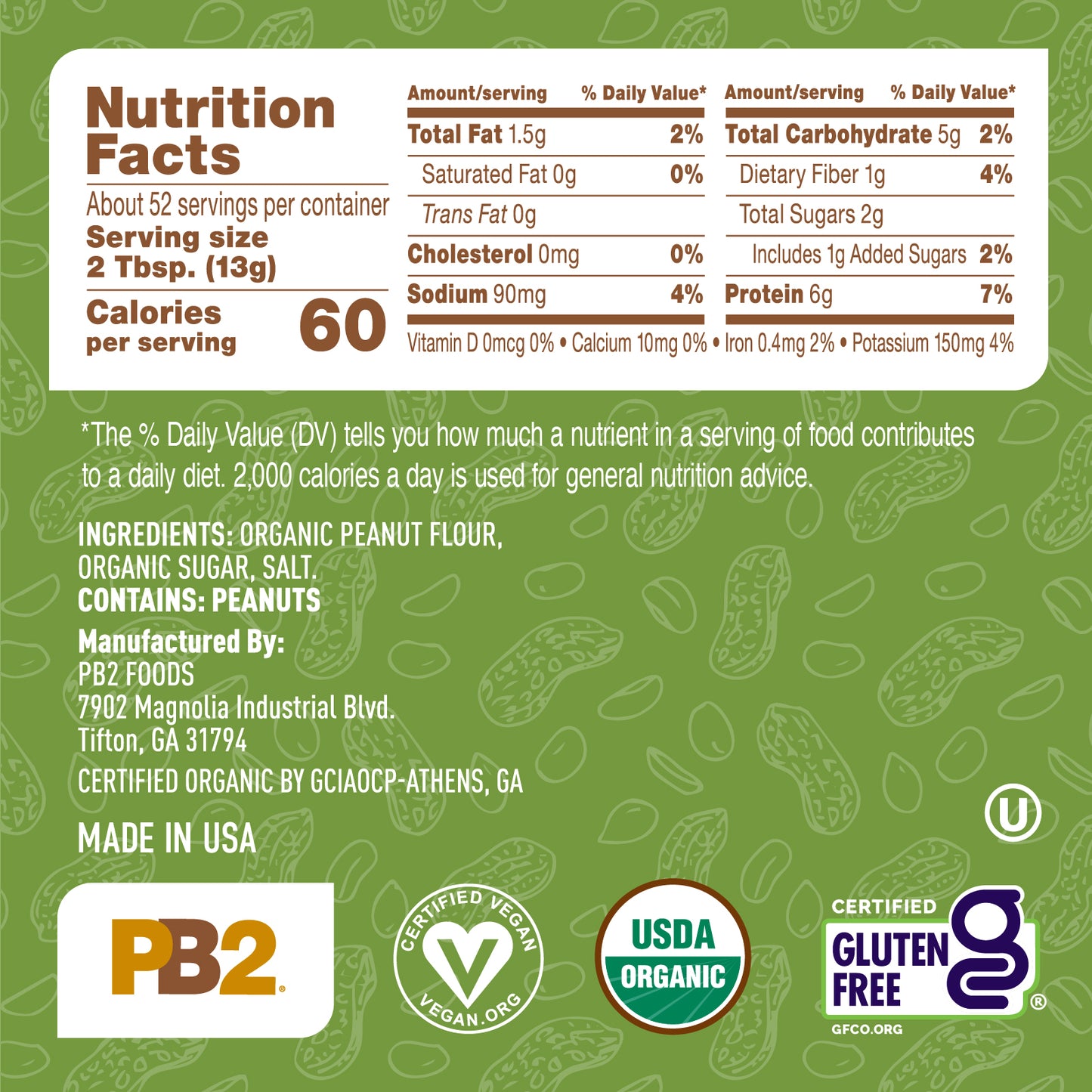 PB2 - Powdered Peanut Butter - Organic