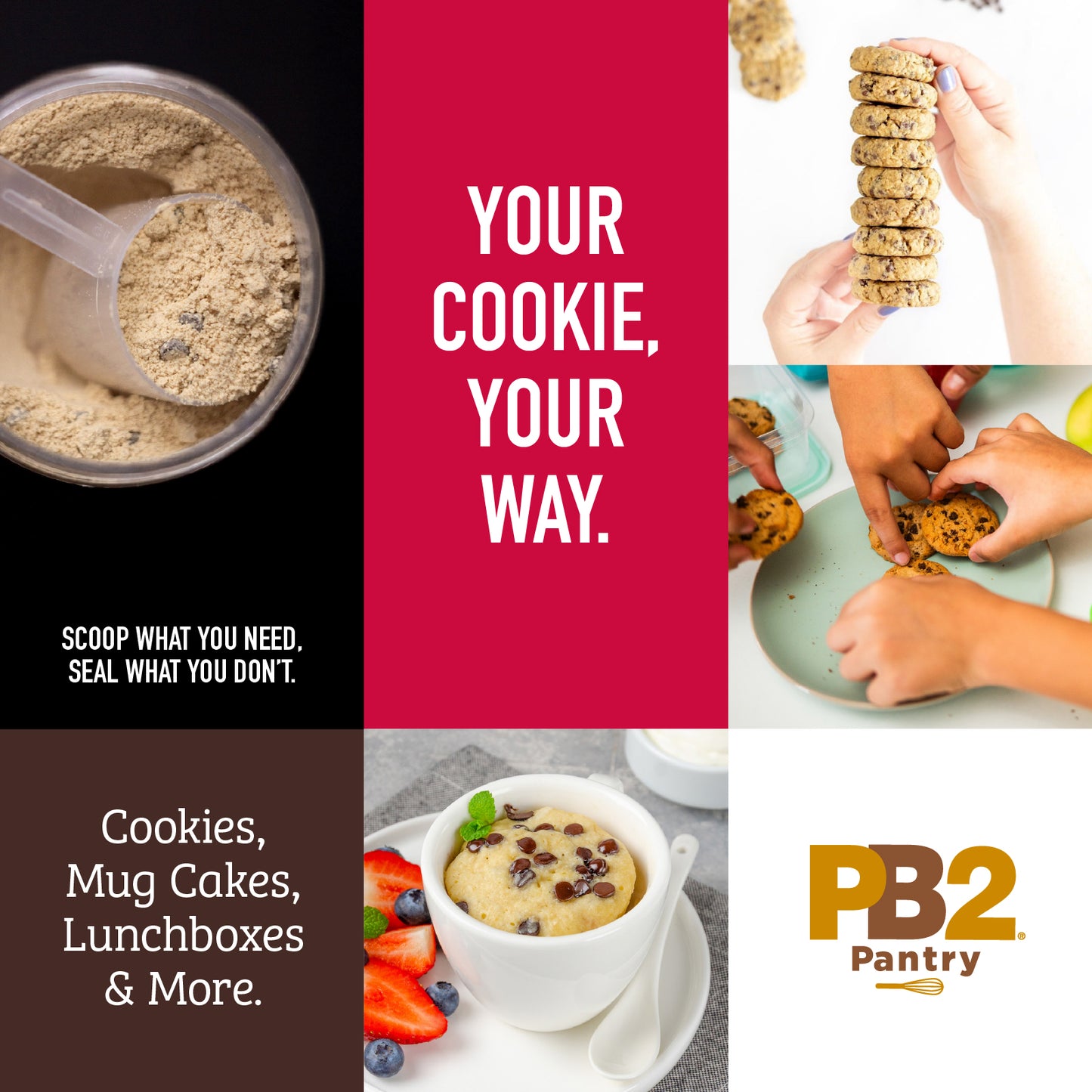 PB2 Pantry - Chocolate Chip Cookie Mix