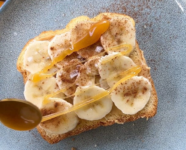 Elevated Peanut Butter Banana Toast