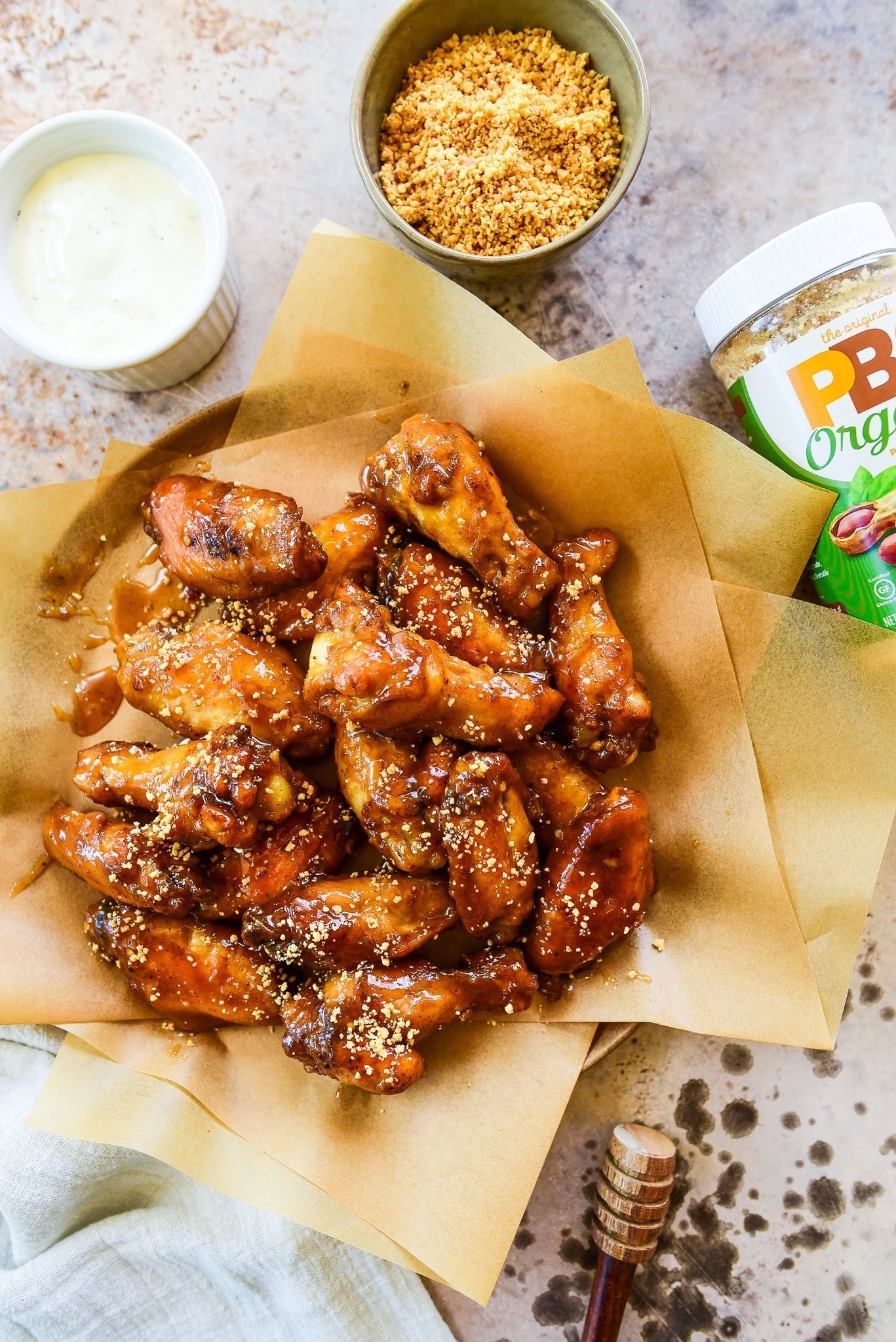 Honey Peanut Butter Chicken Wings