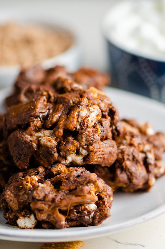 No Bake Peanut Butter S’Mores Cookies