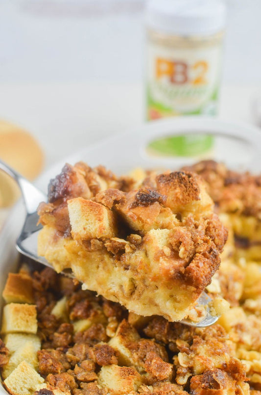 Peanut Butter and Jelly French Toast Casserole