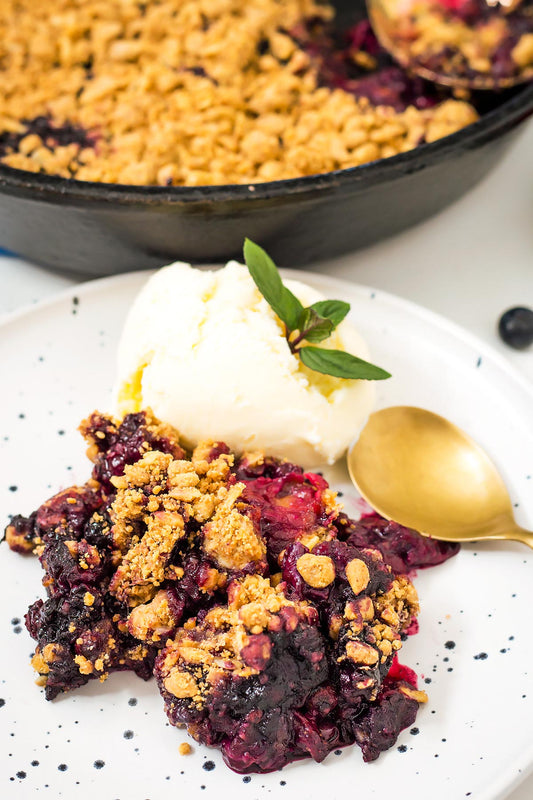 Peanut Butter Berry Crisp