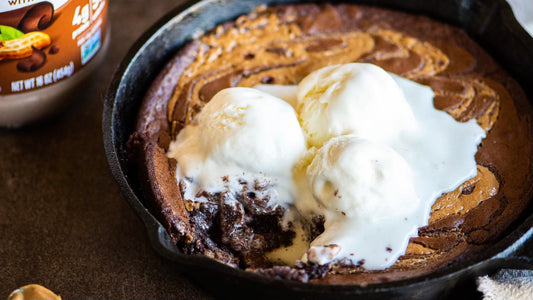 Peanut Butter Skillet Brownies