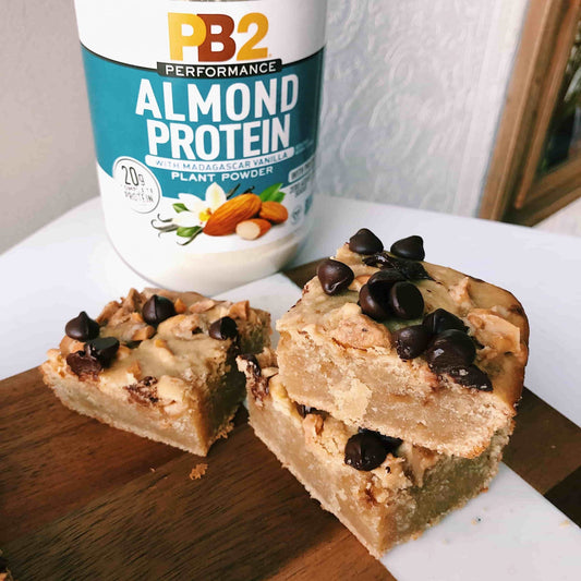 Salted Vanilla Almond Blondies