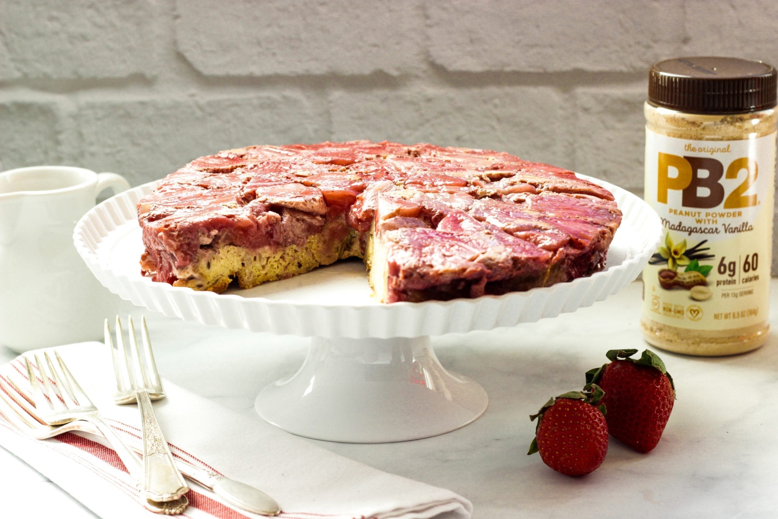 Strawberry Peanut Butter Baked French Toast