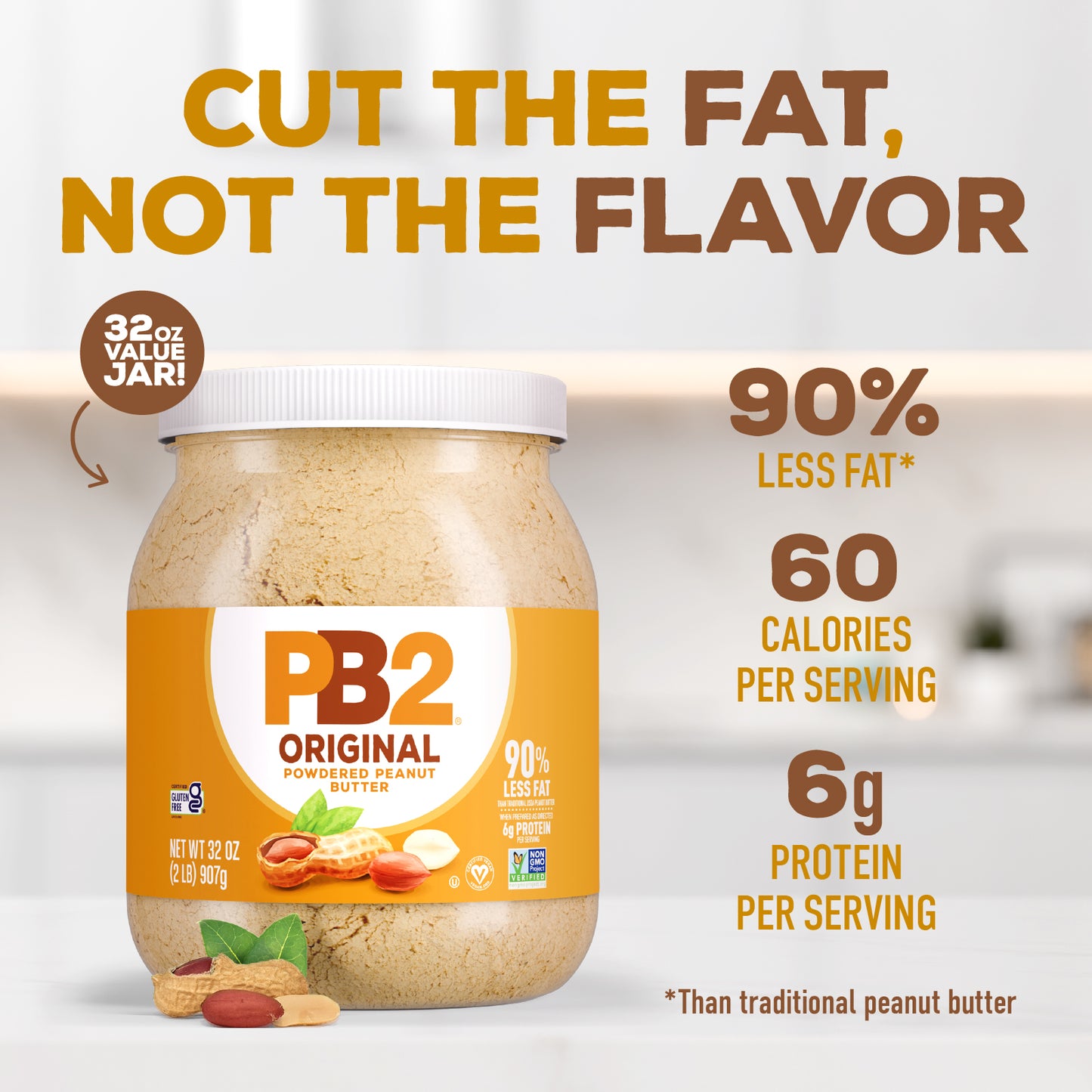 PB2 - Powdered Peanut Butter - Original