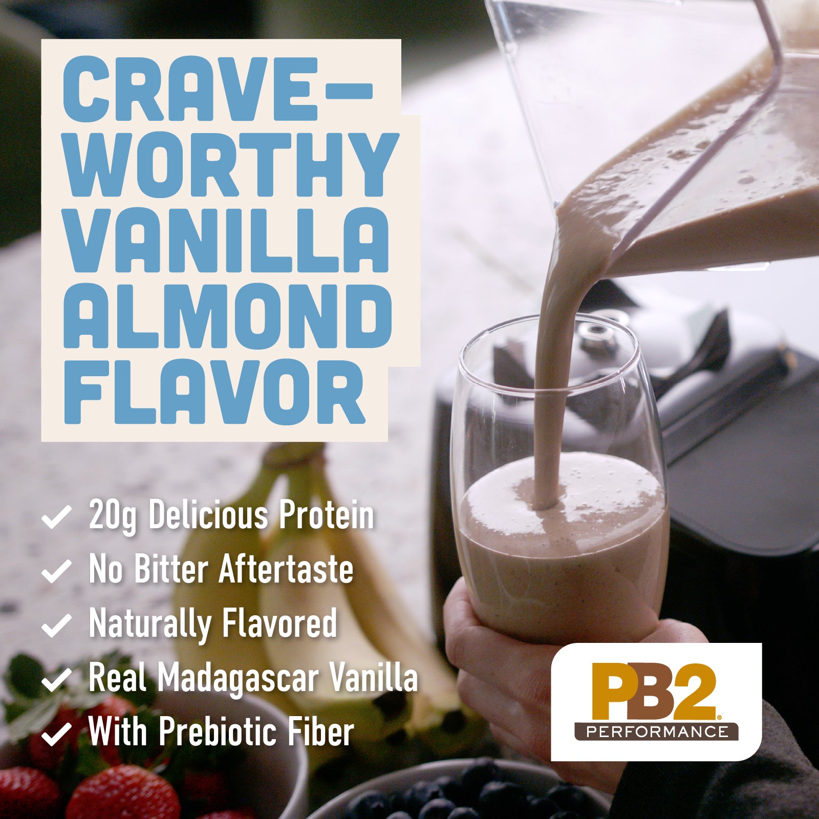 PB2 Performance - Almond Protein with Vanilla PB2 Official Store PB2 Performance - Almond Protein with Vanilla PB2 Official Store