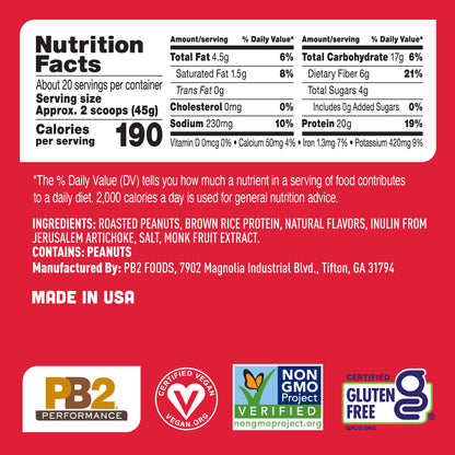 PB2 Special Bundle - Performance Peanut with Cocoa and Peanut with Vanilla